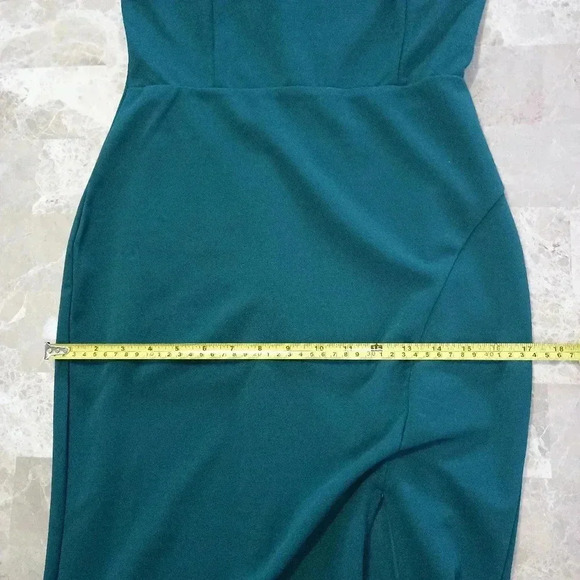 Lulus Elegant Behavior Emerald Green Halter Mermaid Maxi Dress Prom Formal - Picture 12 of 13
